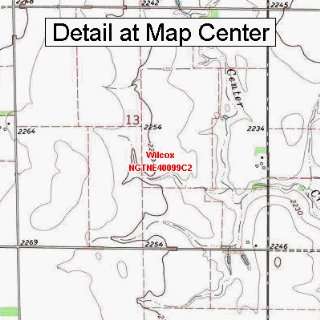  USGS Topographic Quadrangle Map   Wilcox, Nebraska (Folded 