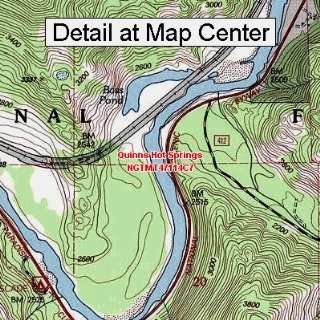  USGS Topographic Quadrangle Map   Quinns Hot Springs 