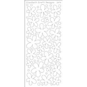    Flowers Solid Peel Off Stickers 4x9 Sheet Gold Electronics