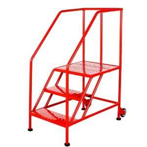 Mobile RL3 TR 3 Step Tilt and Roll Steel Rolling Ladder with Powder 