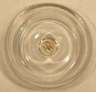 LEOTRIC PINT CLEAR FRUIT JAR GROUND LIP CIRCA 1800S  