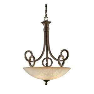   Chestnut Pendant with Indian Scavo Glass Shade 21829