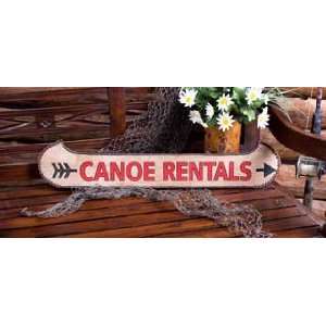 Canoe Rentals Sign Patio, Lawn & Garden