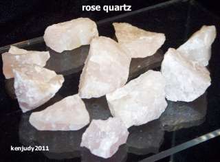 Rose Quartz Rough For Rock & Gem Tumbler or Specimens 8 oz  