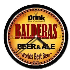  BALDERAS beer and ale wall clock 