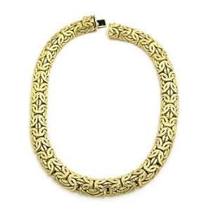  14kt Italian Yellow Gold Byzantine Necklace . 16 Jewelry