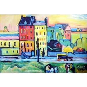  Kandinsky Art Reproductions and Oil Paintings Houses in 