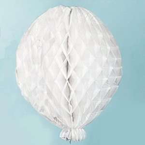   19 Inch White Tissue Balloon Decorations Case Pack 24