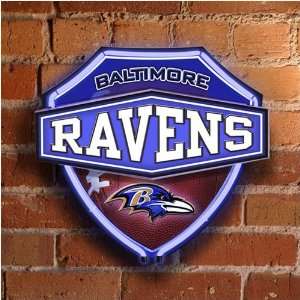  Memory Company Baltimore Ravens Neon Shield Wall Lamp 