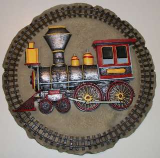 Spoontiques Stepping Stone / Wall Plaque   Train  