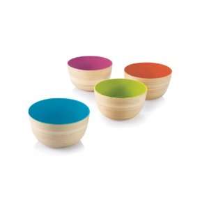  Bambu Lacquer ware Outside In Mini Me Bowls, Set of 4 