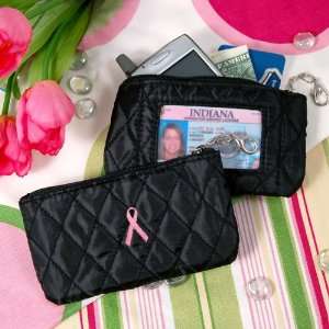  Breast Cancer Quilted Coin Purse with ID Holder 