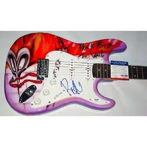  Pink Floyd Autographed Signed Custom Airbrush Guitar PSA 