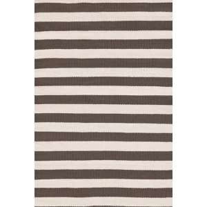  Dash and Albert Trimaran Stripe Charcoal/Ivory Indoor 