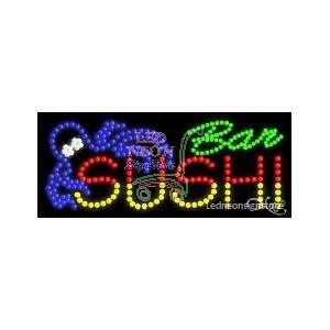 Sushi Bar LED Sign 11 inch tall x 27 inch wide x 3.5 inch deep outdoor 