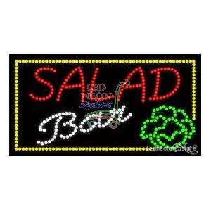  Salad Bar LED Business Sign 17 Tall x 32 Wide x 1 Deep 
