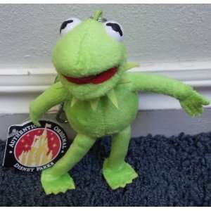  Retired Disney Muppets Kermit the Frog 6 Plush Keychain 