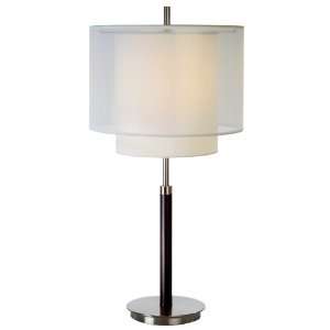  Trend Lighting BT7162 One Light Table Lamp Brushed Nickel 