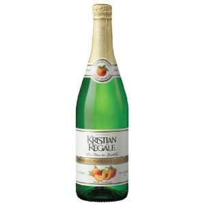 Kristian Regale Sparkling Beverage, Peach, 25.4 Ounce Bottles (Pack of 