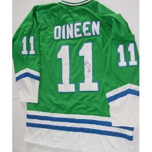  Kevin Dineen Autographed Hartford Whalers Jersey & Proof 