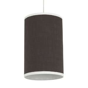   Solid Cylinder Pendant in Tree Trunk Brown 