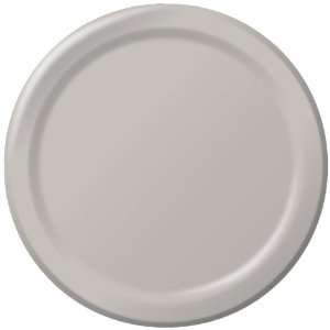  Silver Gray Paper Dinner Plates