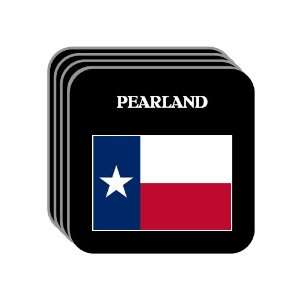 US State Flag   PEARLAND, Texas (TX) Set of 4 Mini Mousepad Coasters
