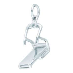  Sterling Silver TREADMILL Charm Jewelry