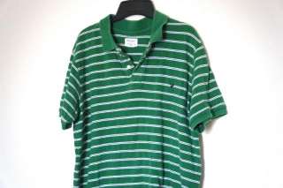 American Eagle Green Stripe Polo St. Patricks Shirt M  