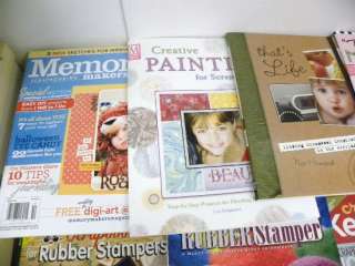 Lrg Lot SCRAPBOOKING Books & Mags New From Closed Store  