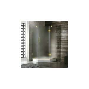 Vigo Industries VG6062PBMT36WL Frameless NeoAngle Glass Bathroom 