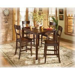  Barrister 5pc Counter Height Table Set by Ashley Furniture 