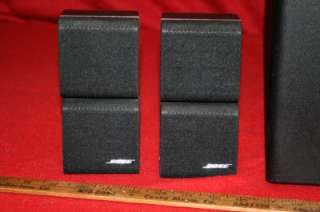   Acoustimass 10 Subwoofer & 5 Red Line Bose Cube Swivel Speakers  