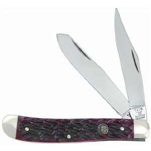  Hen & Rooster Pocket Knife Trapper Red Pickbone 412 RPB 