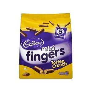 Cadbury Mini Toffee Crunch Fingers 5X22g x 4  Grocery 
