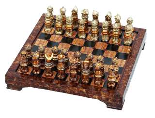 Medieval Theme Chess Set With Game Board  