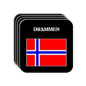 Norway   DRAMMEN Set of 4 Mini Mousepad Coasters