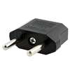AU US to EU European AC Power Travel Plug Adapter Black  