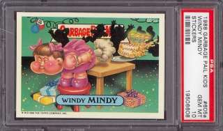 1988 Garbage Pail Kids #605a Windy Mindy PSA 10 pop 2  