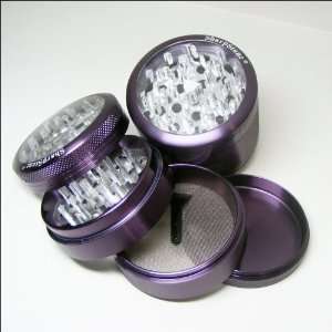   CLEAR TOP 4 Piece Purple +Cali Crusher® Pollen Press 