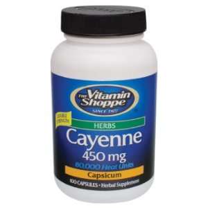   Cayenne Extract 450 Mg, 450 mg, 100 capsules