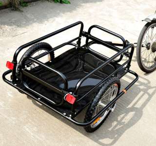 New large bicycle bike cargo trailer luggage cart carrier w/4 