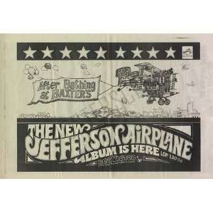  Jefferson Airplane Baxters LP Promo Ad Poster 1967