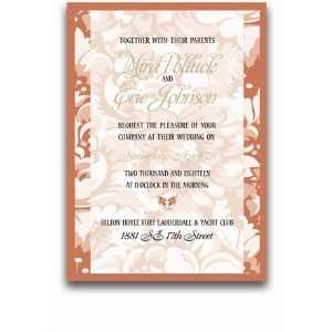   Wedding Invitations   Russet Floral Jubilee
