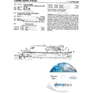  NEW Patent CD for NAVIGATION CONTROL MECHANISM Everything 