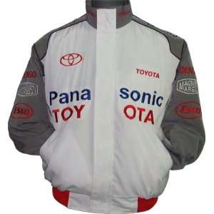  Toyota Panasonic Racing Jacket White and Gray Sports 