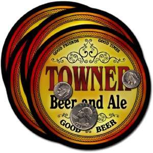  Towner, ND Beer & Ale Coasters   4pk 