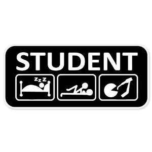  College Student Funny car bumper sticker 7 x 3 