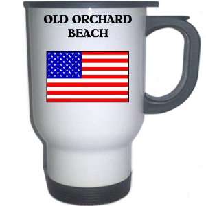  US Flag   Old Orchard Beach, Maine (ME) White Stainless 