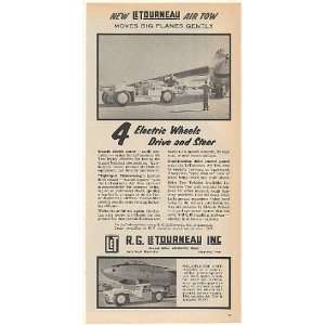 1955 Le Tourneau Air Tow Aircraft Towing Vehicle Print Ad  